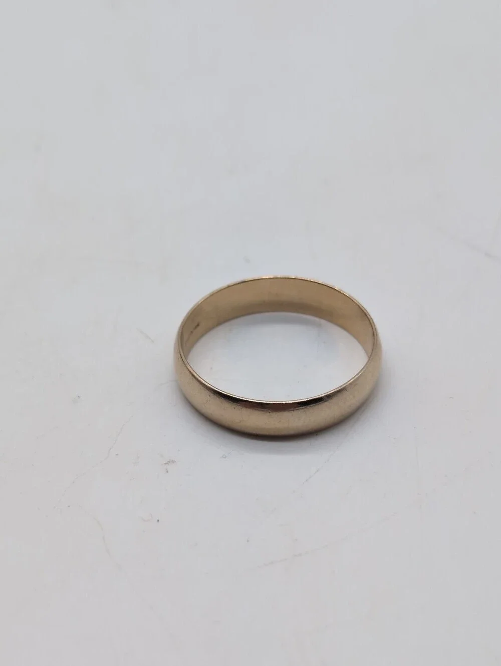 Shane Co 14k Yellow Gold Mens 5mm Wedding Ring Band Sz 13.75